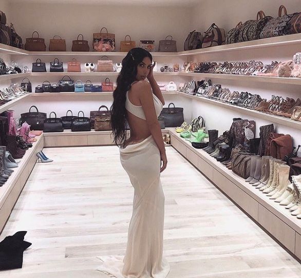 Kim Kardashian Accessorizes With Erewhon Tote at Balenciaga Fall 2024