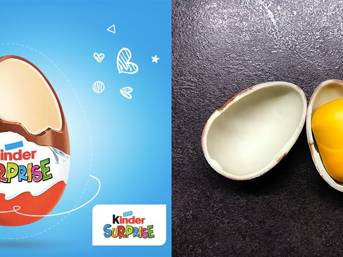 Kinder Surprise Toy Capsules Are Yellow Because They're Meant To