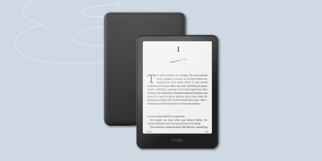 ereader displaying a portion of text on a light blue background