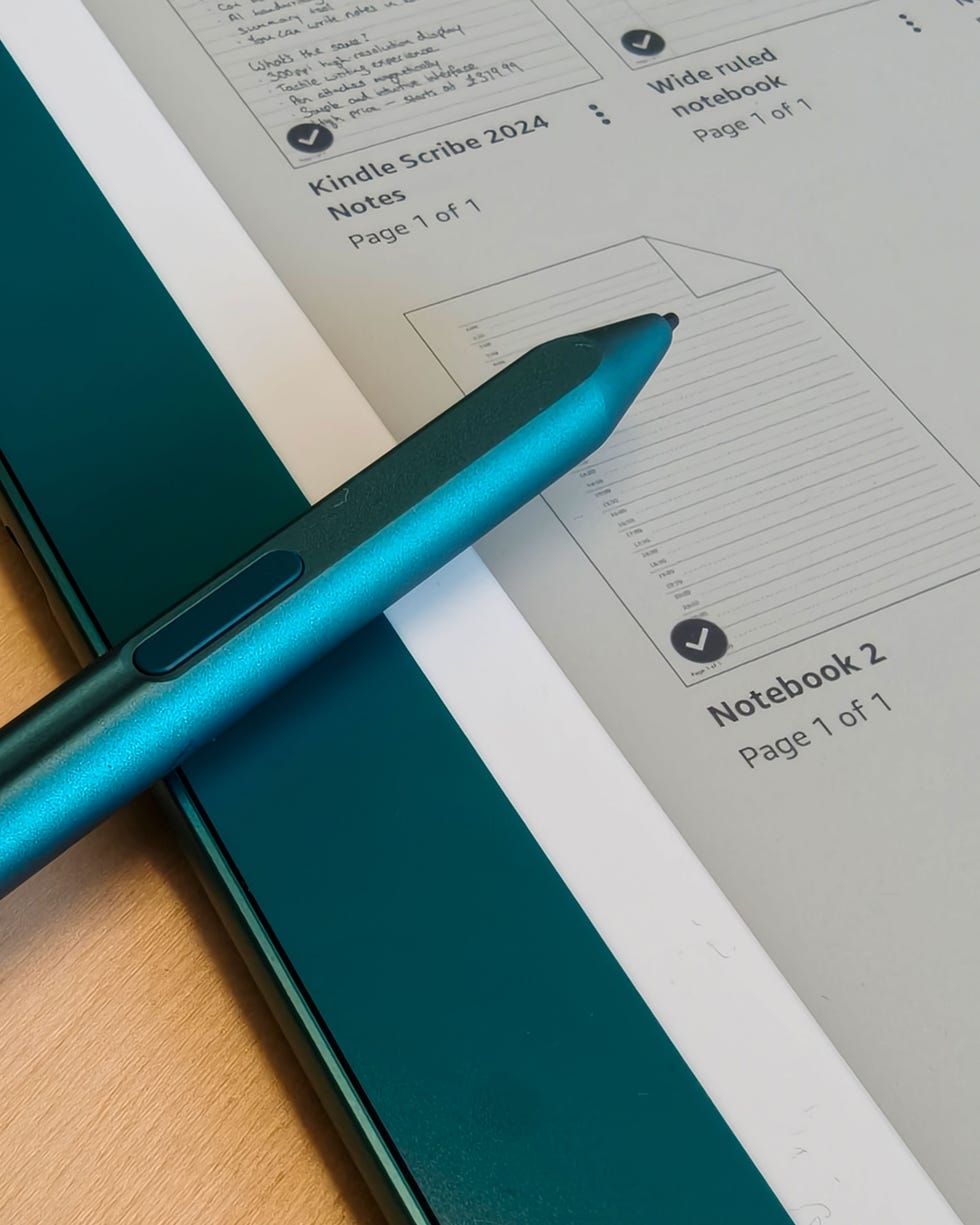 digital notetaking interface with a stylus on the screen