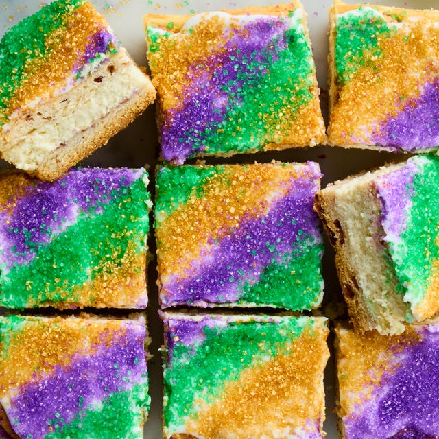 dessert bars with vibrant colored sprinkles