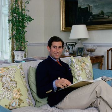 tetbury, united kingdom august 11 prince charles sitting in his living room at home in highgrove house photo by tim graham photo library via getty images
