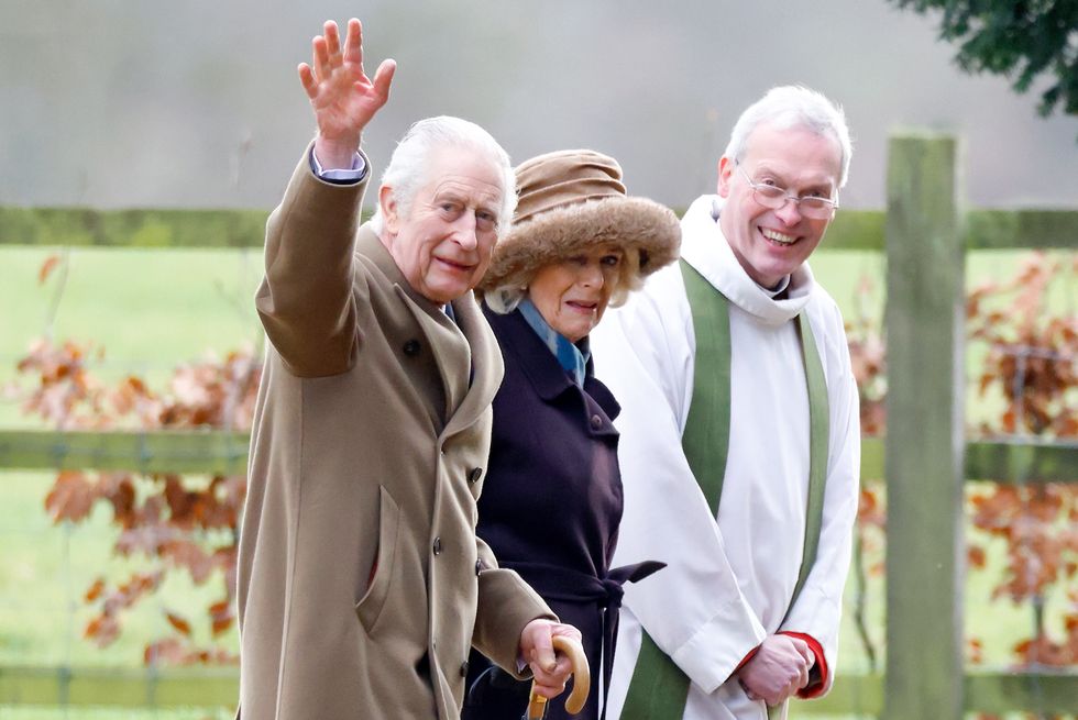 king charles iii  queen camilla attend sunday church