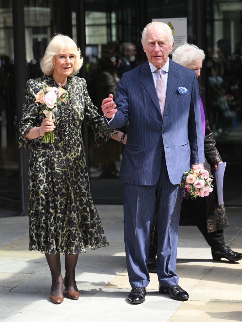 king charles iii and queen camilla visit university college hospital macmillan cancer centre