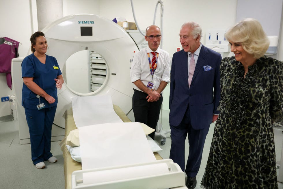 king charles iii and queen camilla visit university college hospital macmillan cancer centre