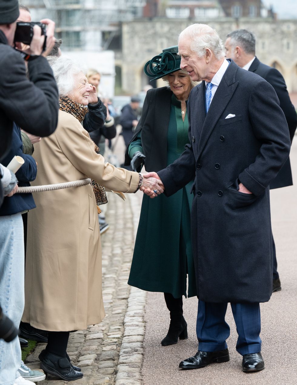 the royal family attend the 2024 easter service