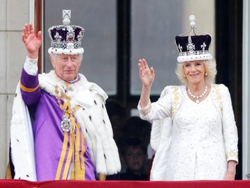 their majesties king charles iii and queen camilla coronation day