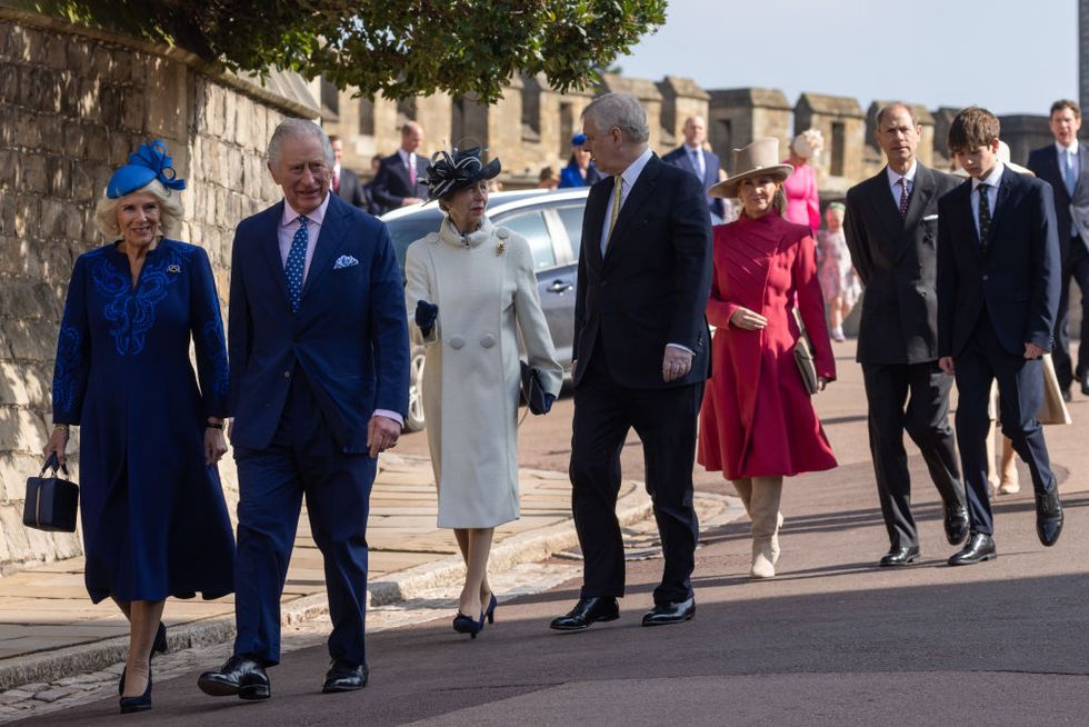 royal family attend easter sunday church service windsor