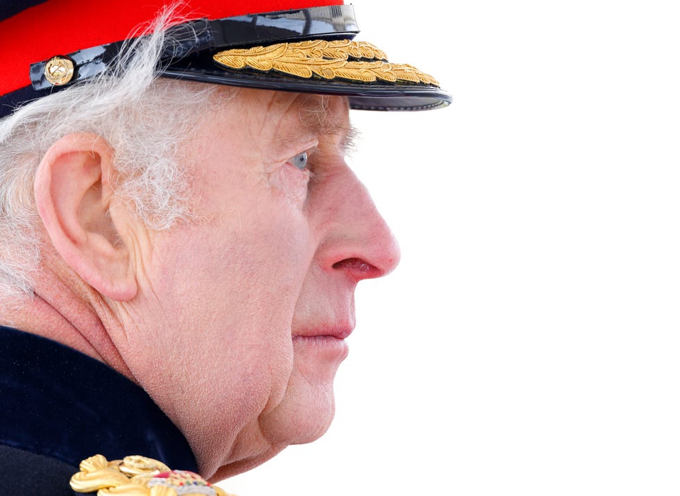 king charles iii inspects 200th sovereign's parade at royal military academy sandhurst