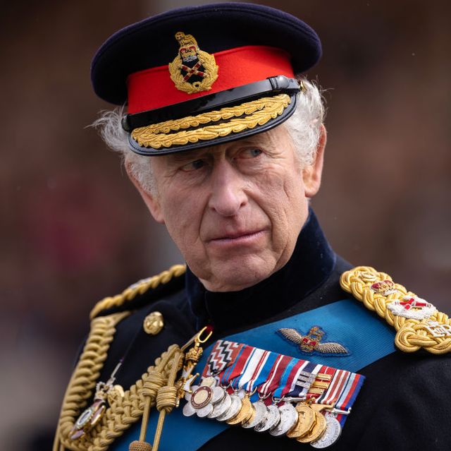 king charles iii inspects 200th sovereign's parade at royal military academy sandhurst