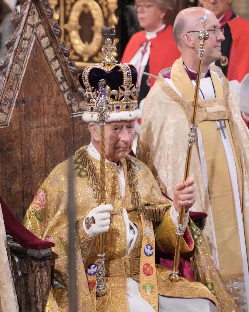 their majesties king charles iii and queen camilla coronation day