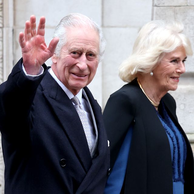 king charles departs with queen camilla after receiving treatment for an enlarged prostate at the london clinic shortly before cancer diagnosis