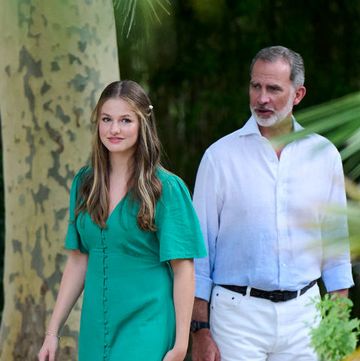 spanish royals visit the alfabia gardens in soller