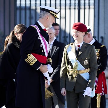 spanish royals celebrate new year's military parade 2024