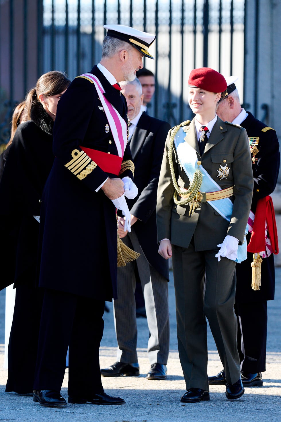 spanish royals celebrate new year's military parade 2024