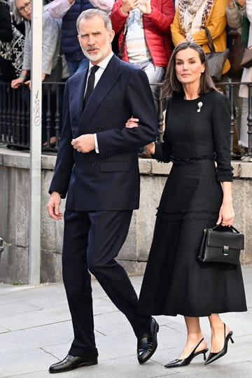 felipe vi y letizia en el funeral de fernando gomez acebo