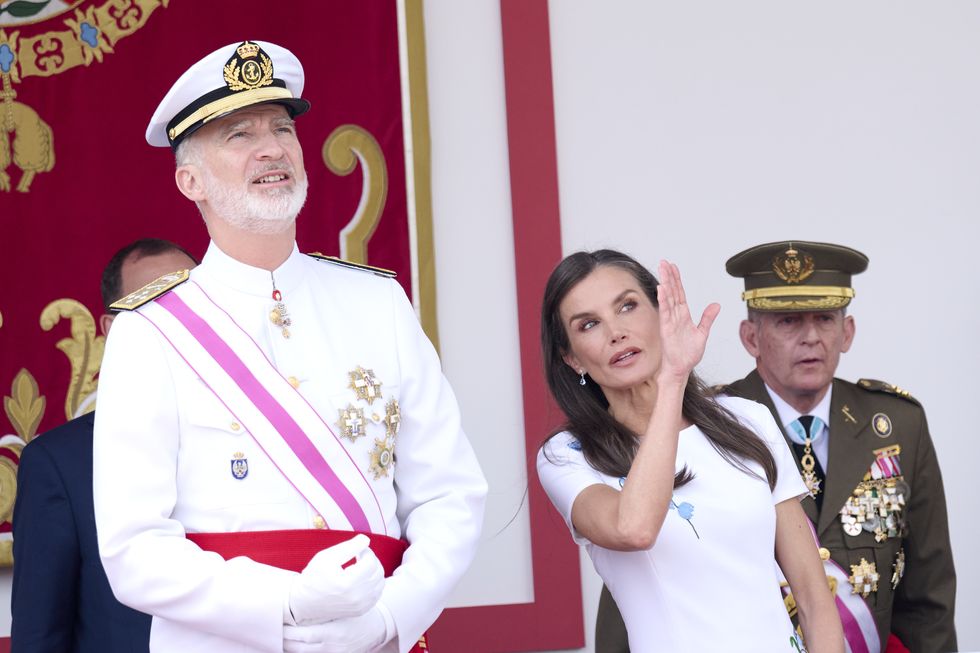 spanish royals attend armed forces day