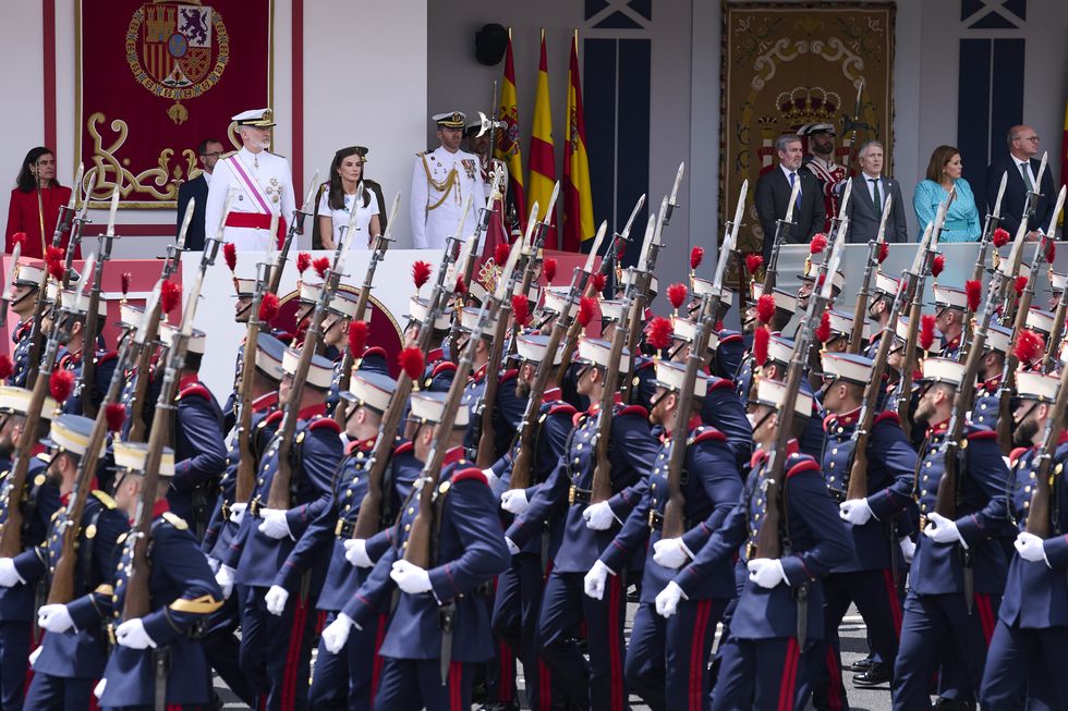 spanish royals attend armed forces day
