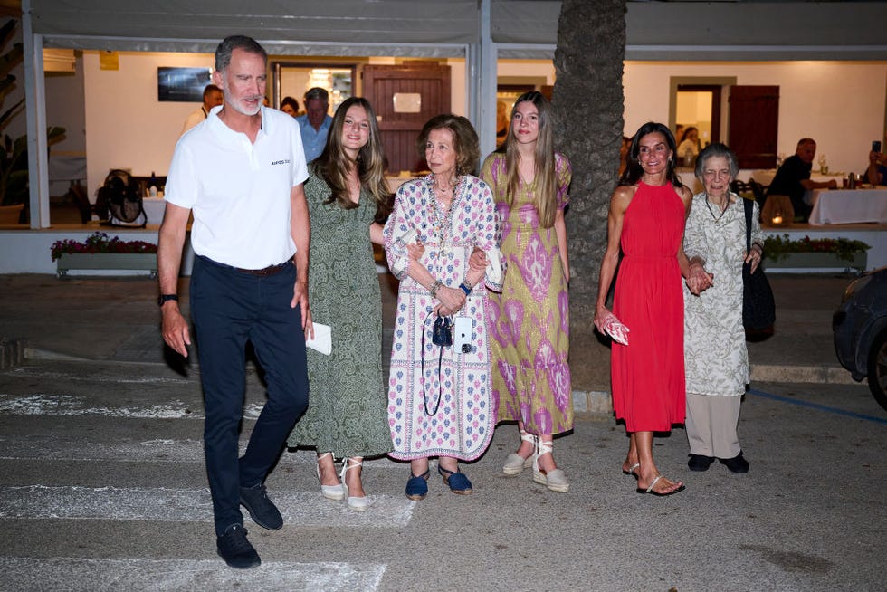la familia real de cena en mallorca