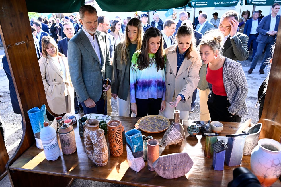 spanish royals visit churches of arroes, pion and candanal princesa de asturias awards 2023
