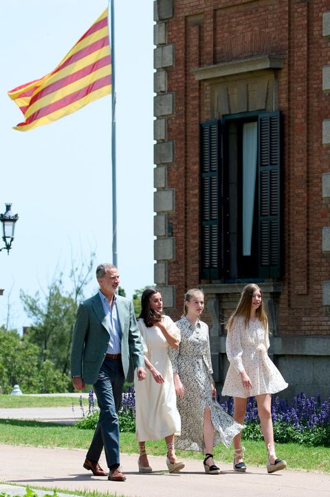 spanish royals meet the winners and members of the board of "princesa de girona" awards