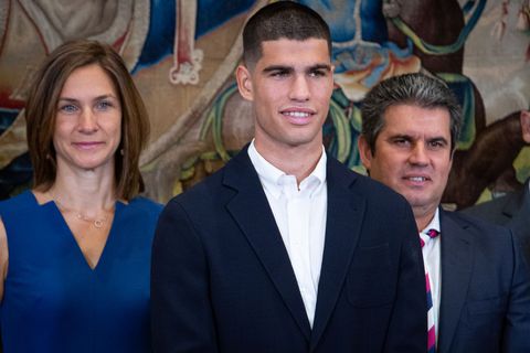 El Rey de España recibe a los campeones españoles de tenis en la inauguración del torneo 2022