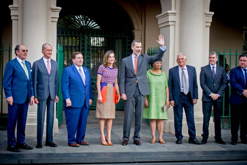 los reyes durante su visita a nueva orleans
