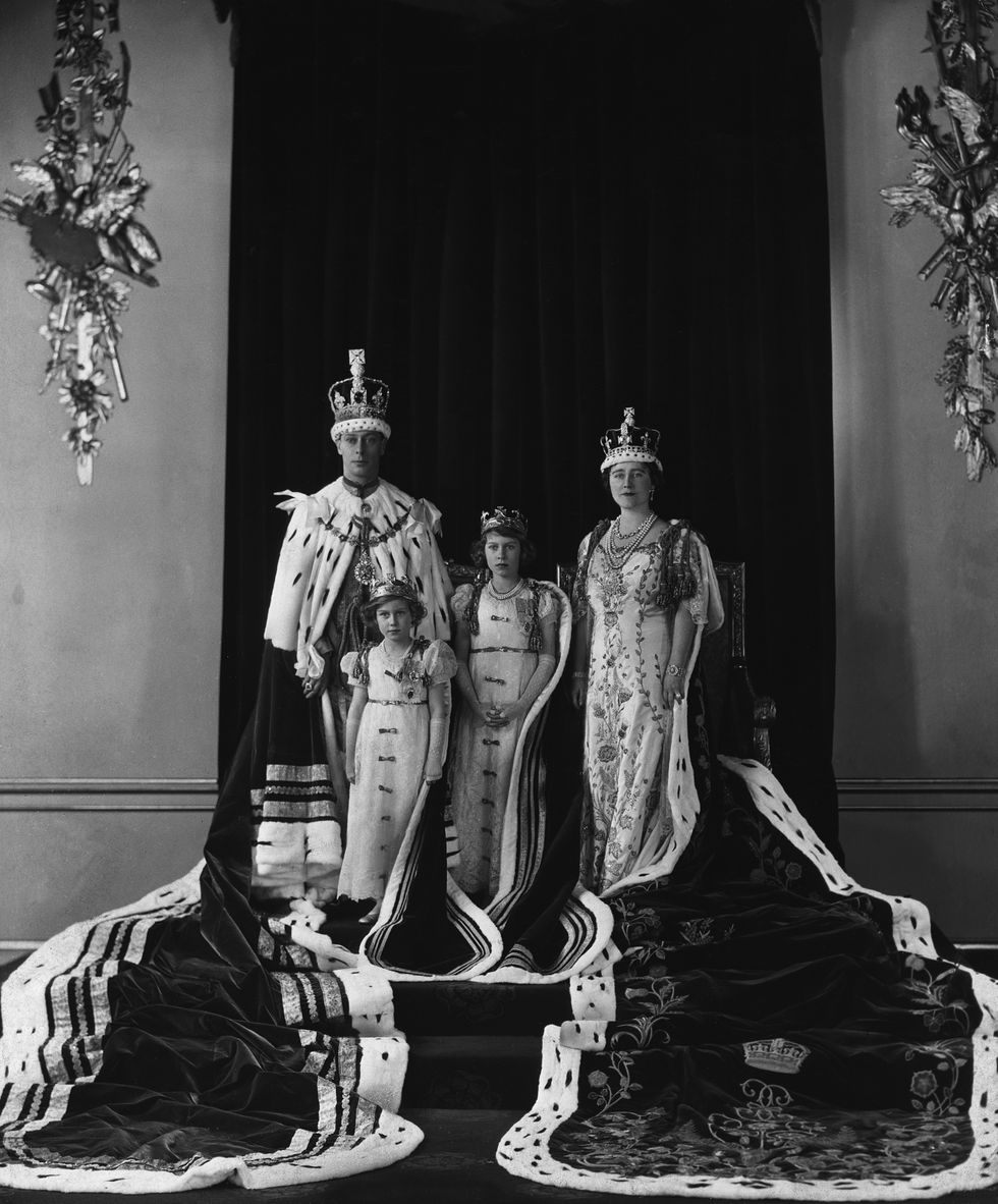 coronation day portrait of royal family