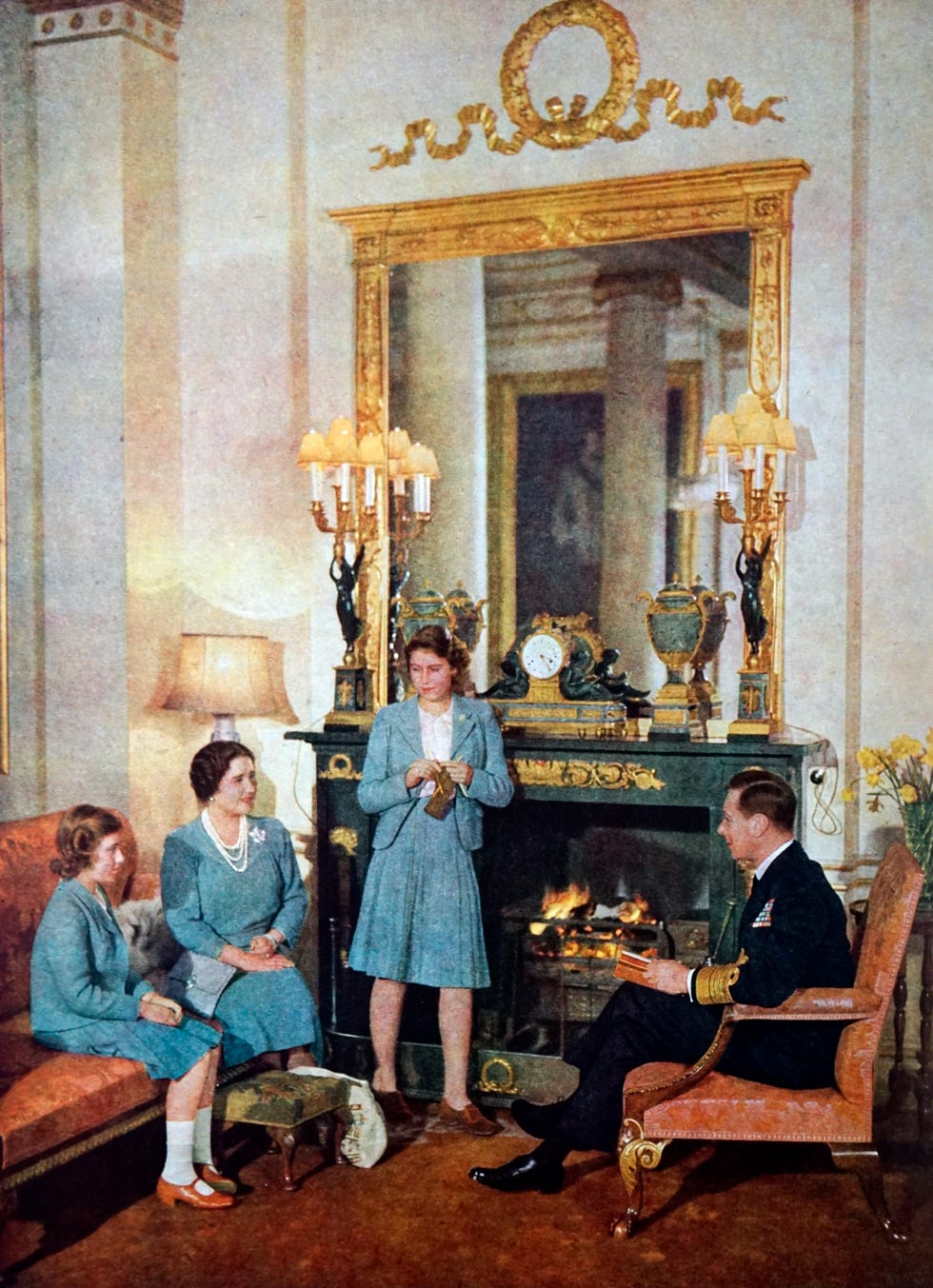 king george vi, queen elizabeth and their daughters