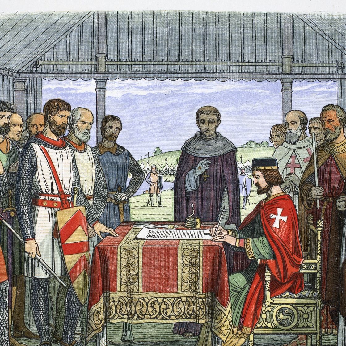 jan zonder land ondertekent de magna carta
