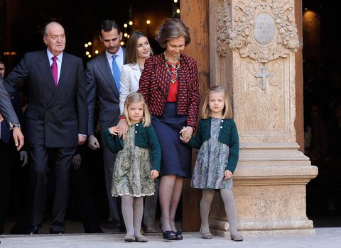 Spanish Royals Attend Easter Mass in Palma de Mallorca