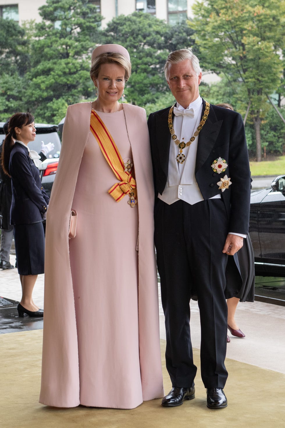 Matilde y Felipe de Bélgica entronización Naruhito en Japón