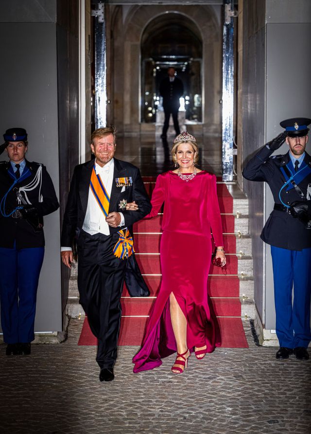 Il re Guglielmo Alessandro dei Paesi Bassi e la regina Máxima partecipano alla cena del corpo diplomatico