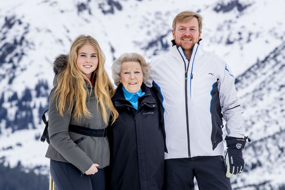 the dutch royal family hold annual winter photo call in lech