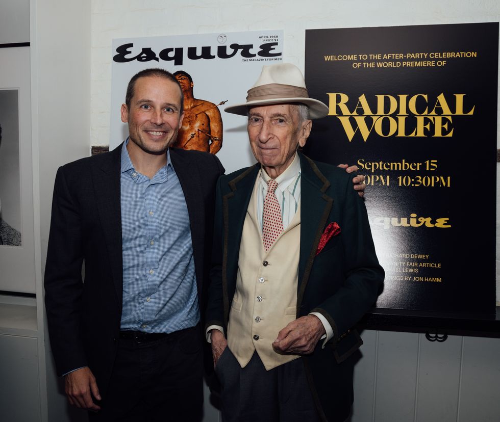 director richard dewey catches up with gay talese, a peer of tom wolfe, who appeared in the documentary
