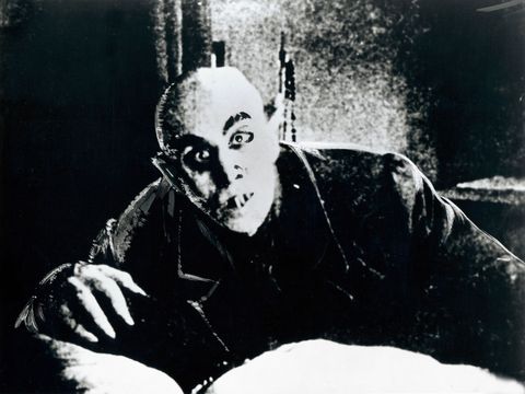 max shreck portraying the vampire count orlok in the film nosferatu