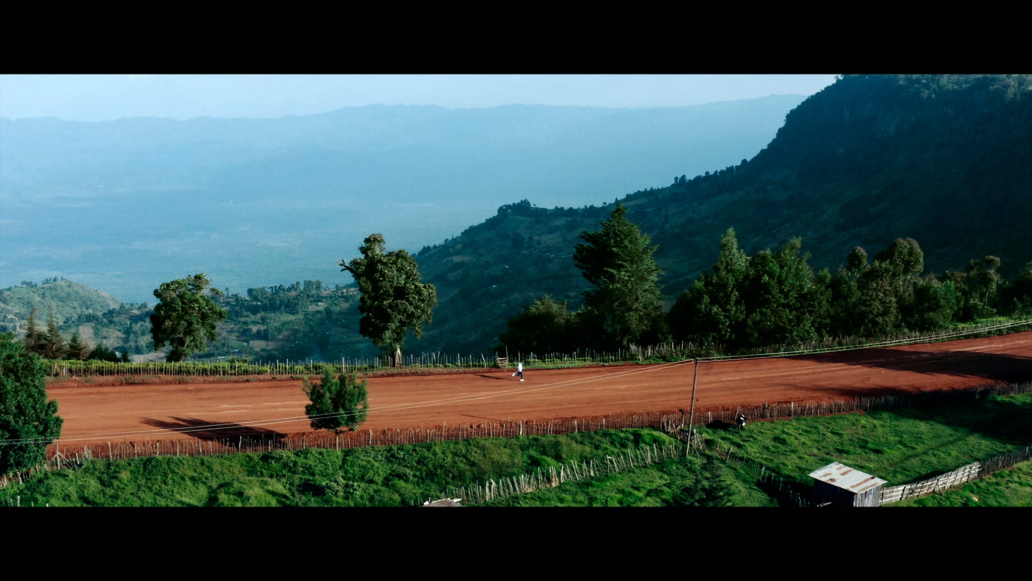 kipchoge on a training run in the hills above his training camp in kaptagat, kenya