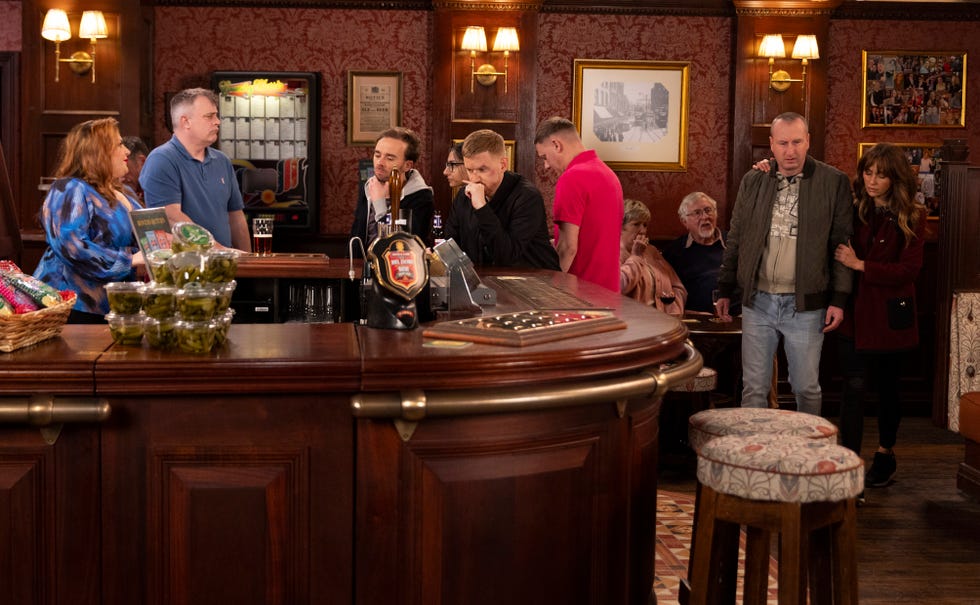 kirk sutherland, david platt, maria connor, steve mcdonald, coronation street