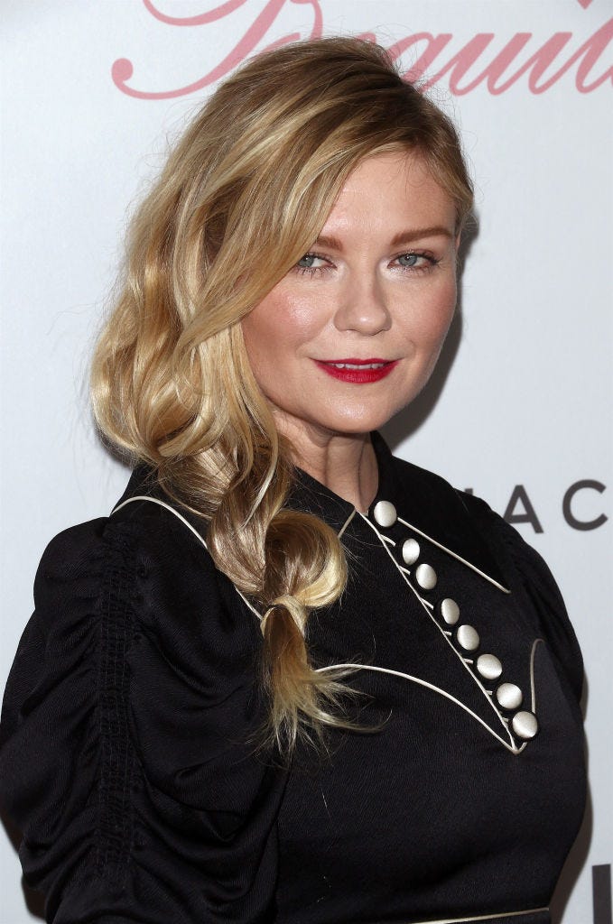 hairstyles for round face kirsten dunst