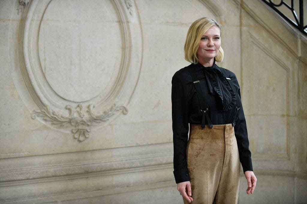 kirsten dunst paris fashion week