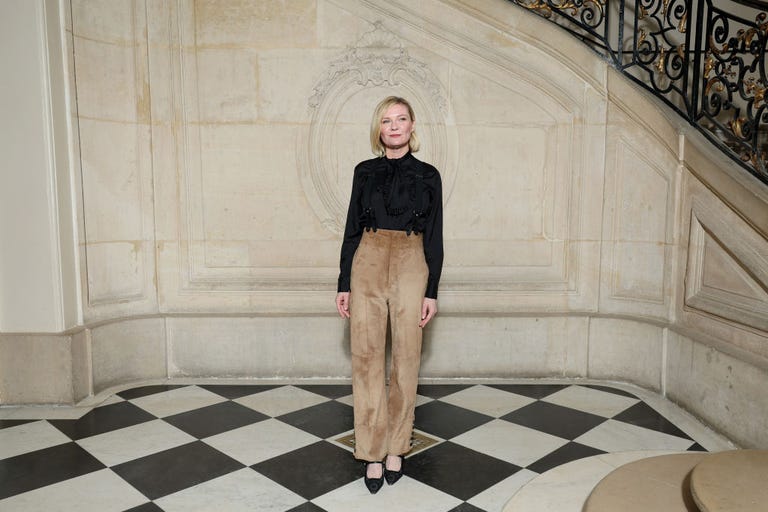 Kirsten Dunst attends Paris Fashion Week