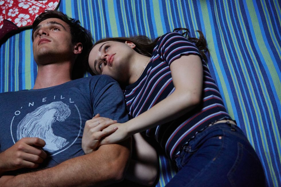 joey king as elle and jacob elordi as noa in the kissing booth 3