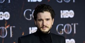 Kit Harington at the final season premiere of Game of Thrones