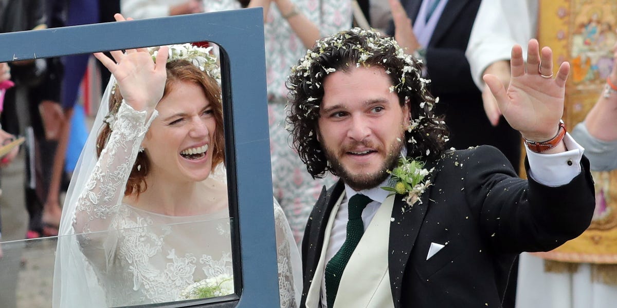 Sophie Turner Attended Kit Harington and Rose Leslie's Wedding in