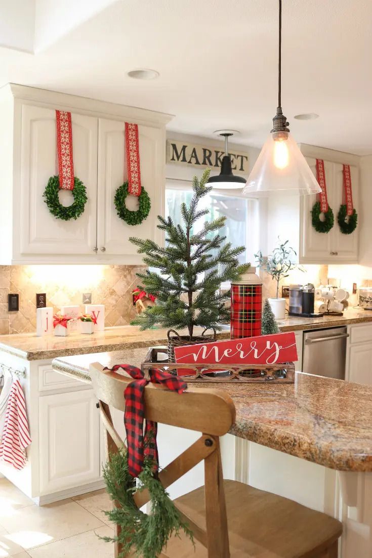 35 Christmas Kitchen Decorations - Christmas Kitchen Decor Ideas