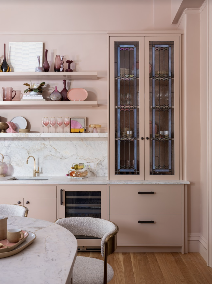 These Designers Came Up with a Clever Upper Kitchen Cabinet Design with  Open Shelves