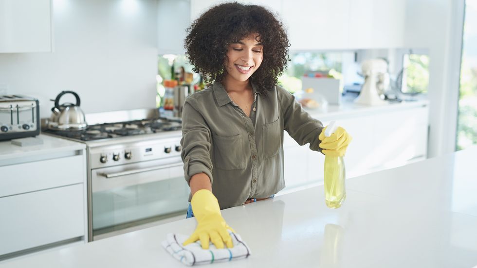 kitchen cleaning action plan worktops