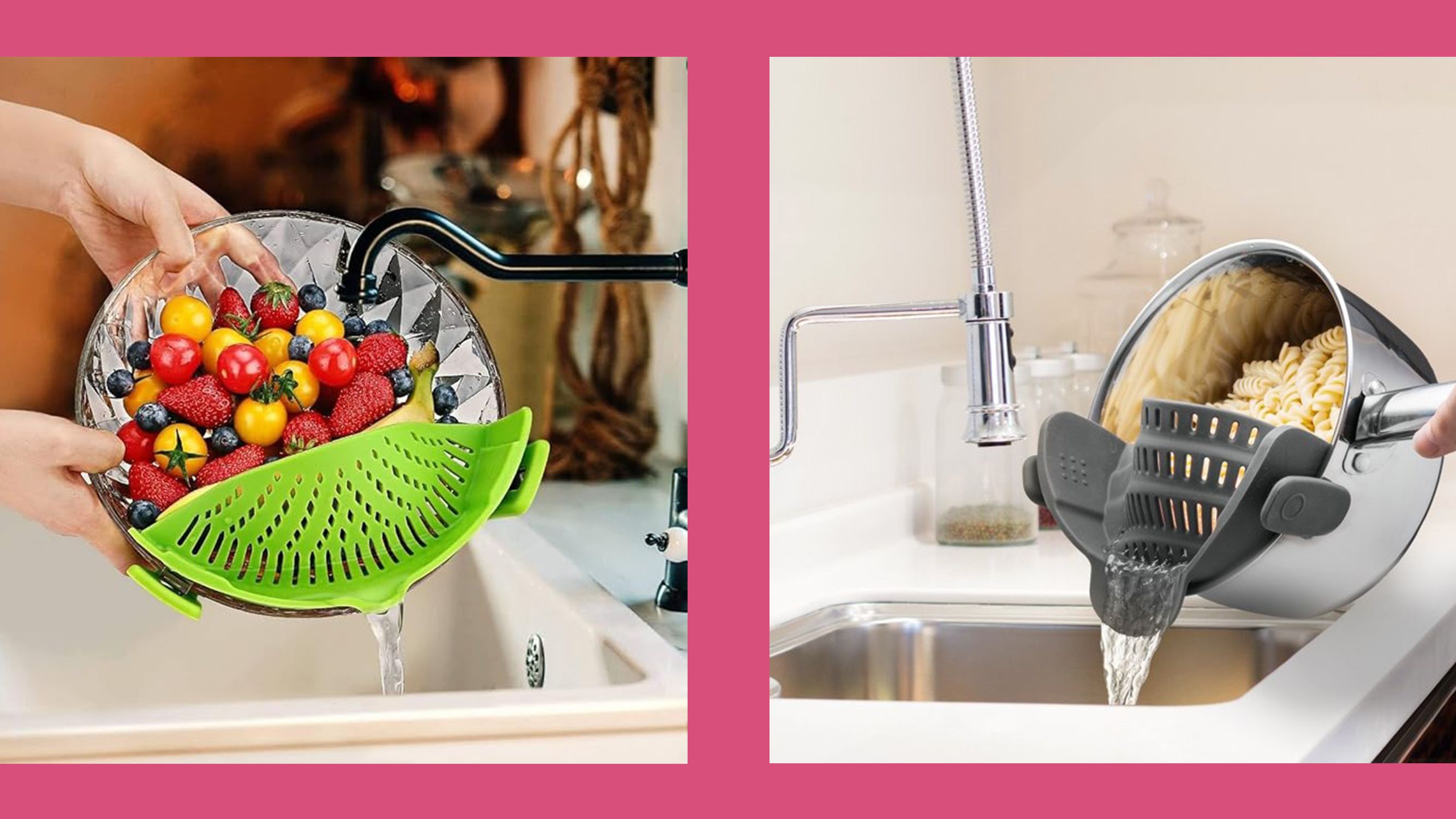 This snap-on colander makes a great gift for the gadget lover