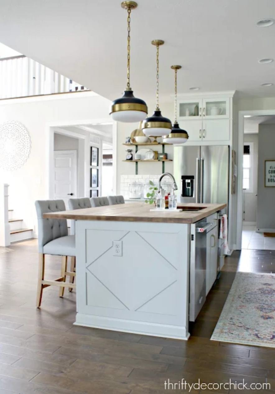 kitchen ideas with island custom wood accents