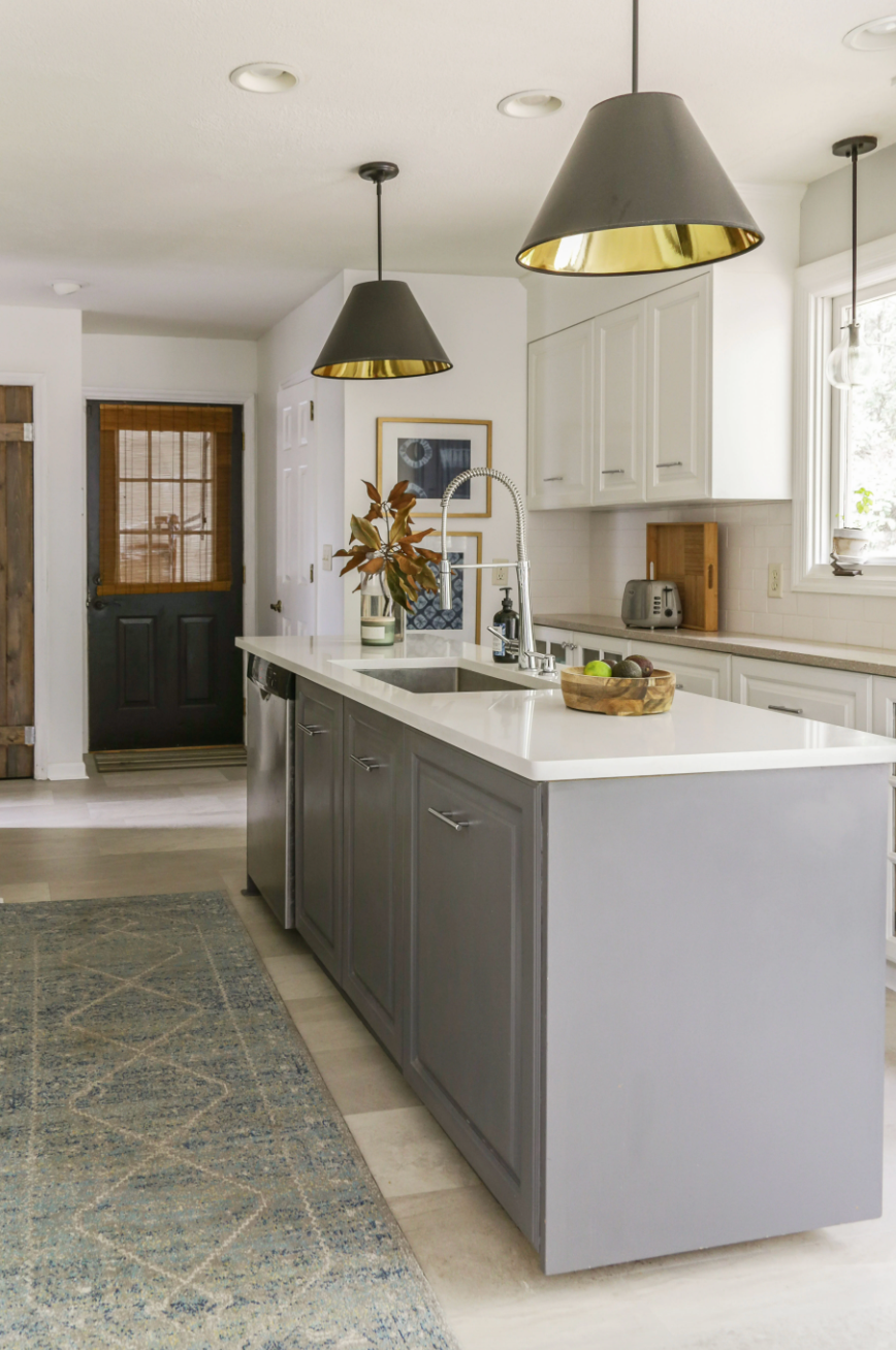 kitchen ideas with island milk painted